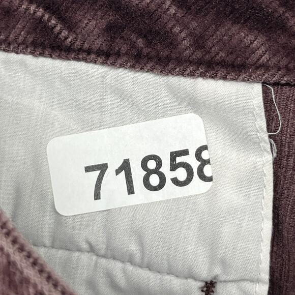 LL BEAN Pants Womens 12 M Tall Corduroy Straight High Rise Purple HK VTG - Picture 14 of 14